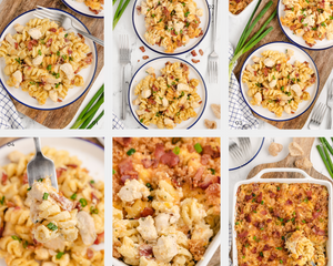 Chicken Bacon Ranch Pasta Casserole