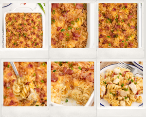 Chicken Bacon Ranch Pasta Casserole